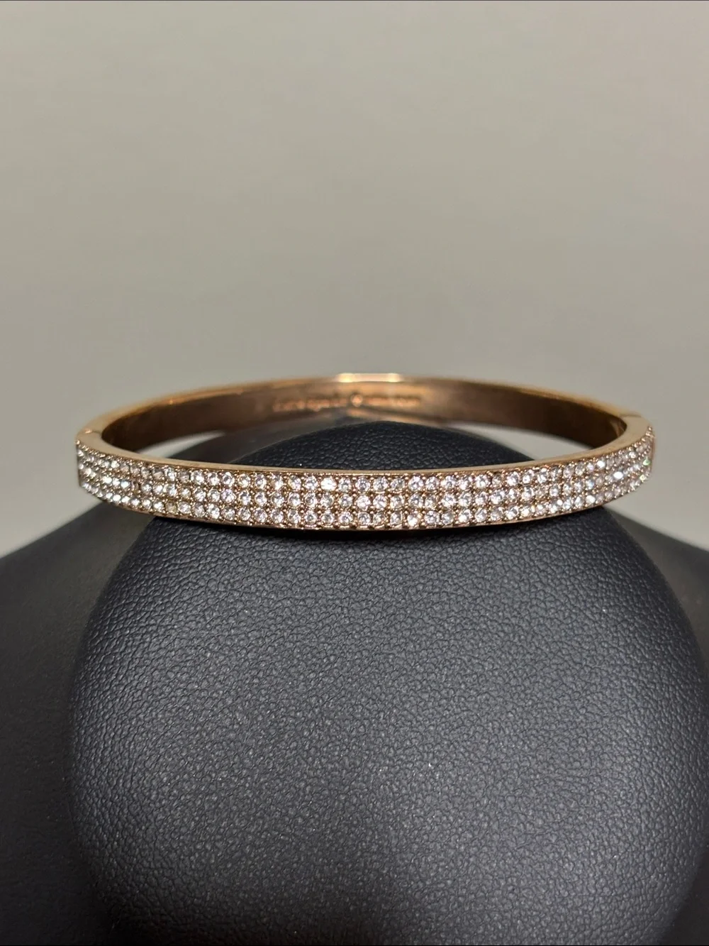 Kate Spade Pavé Crystal Bangle Bracelet in Rose Gold - Picture 1 of 7